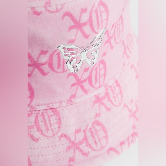 Patterned Pink Bucket Hat - Picture 2 of 6